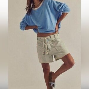 We The Free Moxie Barrel Shorts in color Well Washed NWOT Retail $128